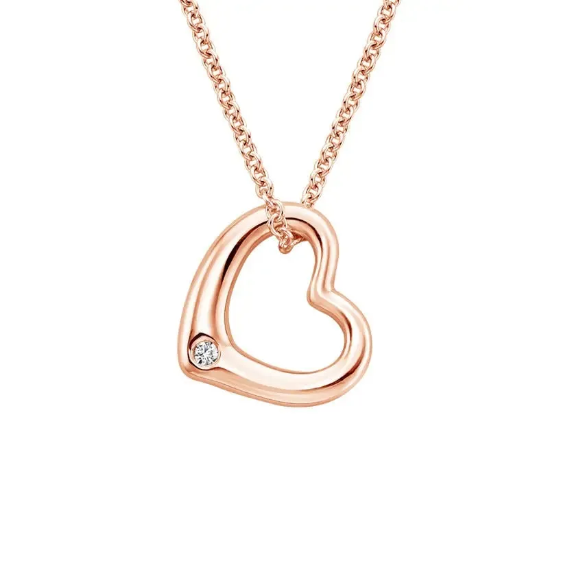 0.03CT Heart Diamond Necklace