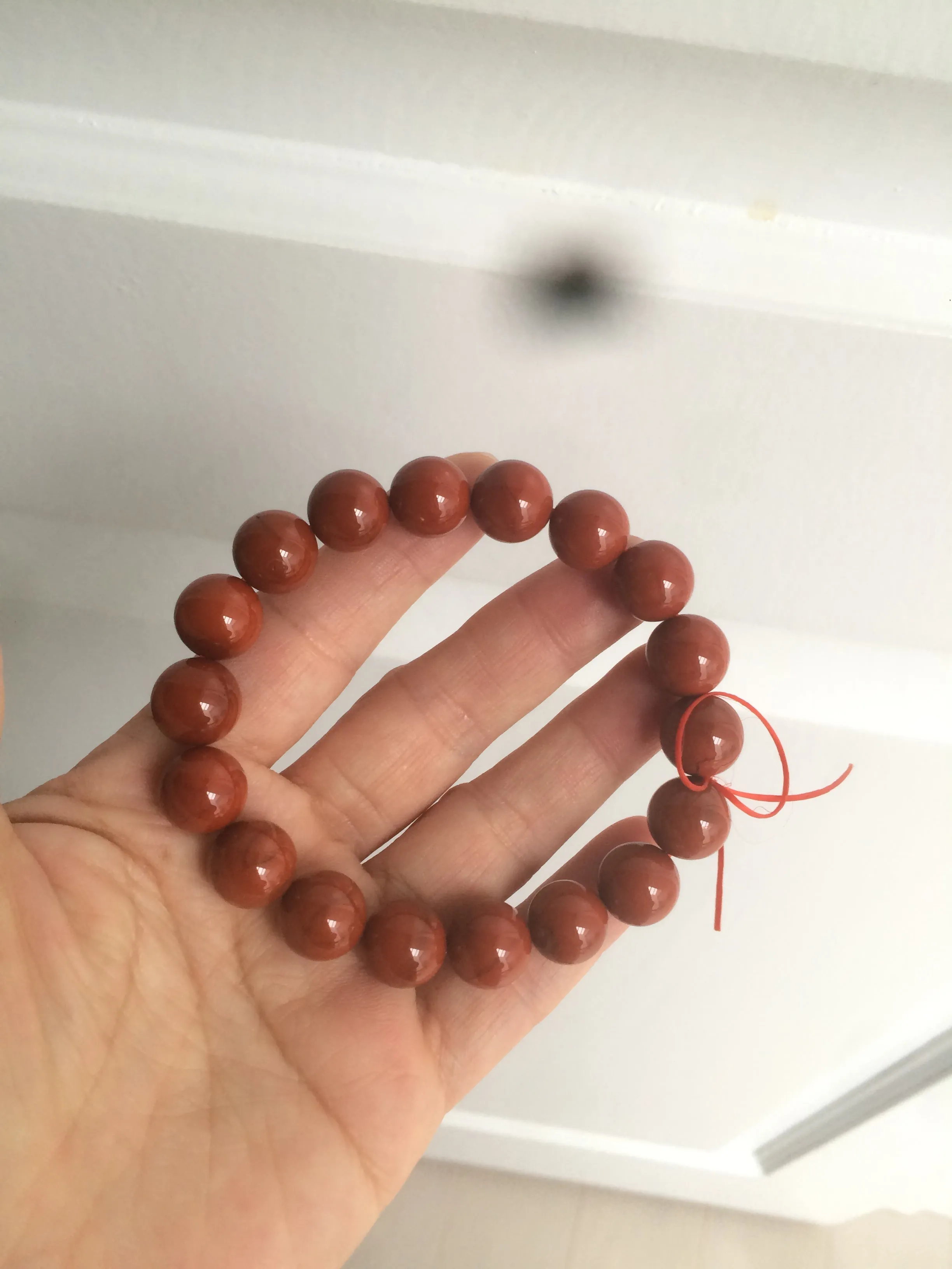 10-11.9mm 100% natural red agate bracelet CB33