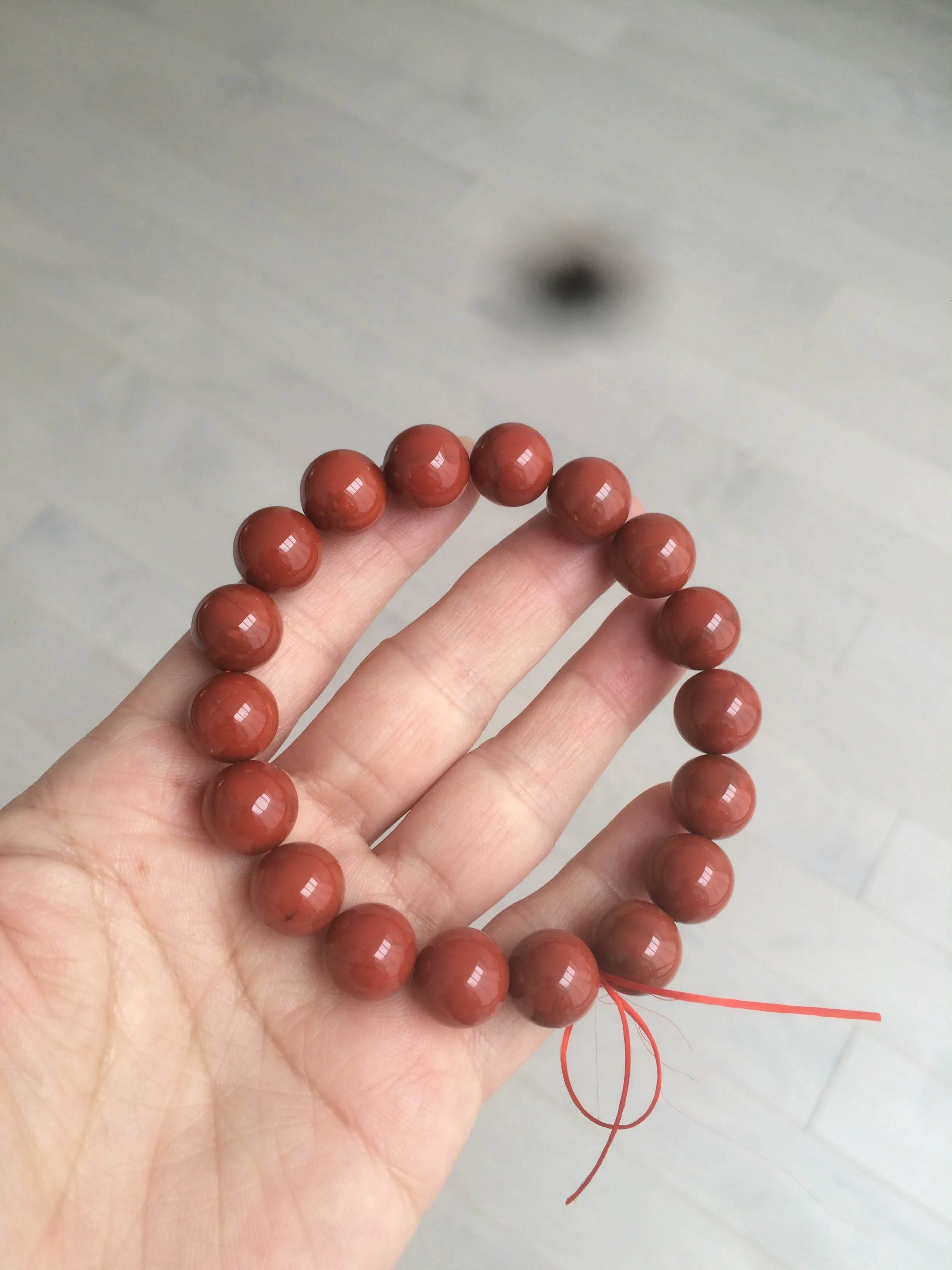 10-11.9mm 100% natural red agate bracelet CB33