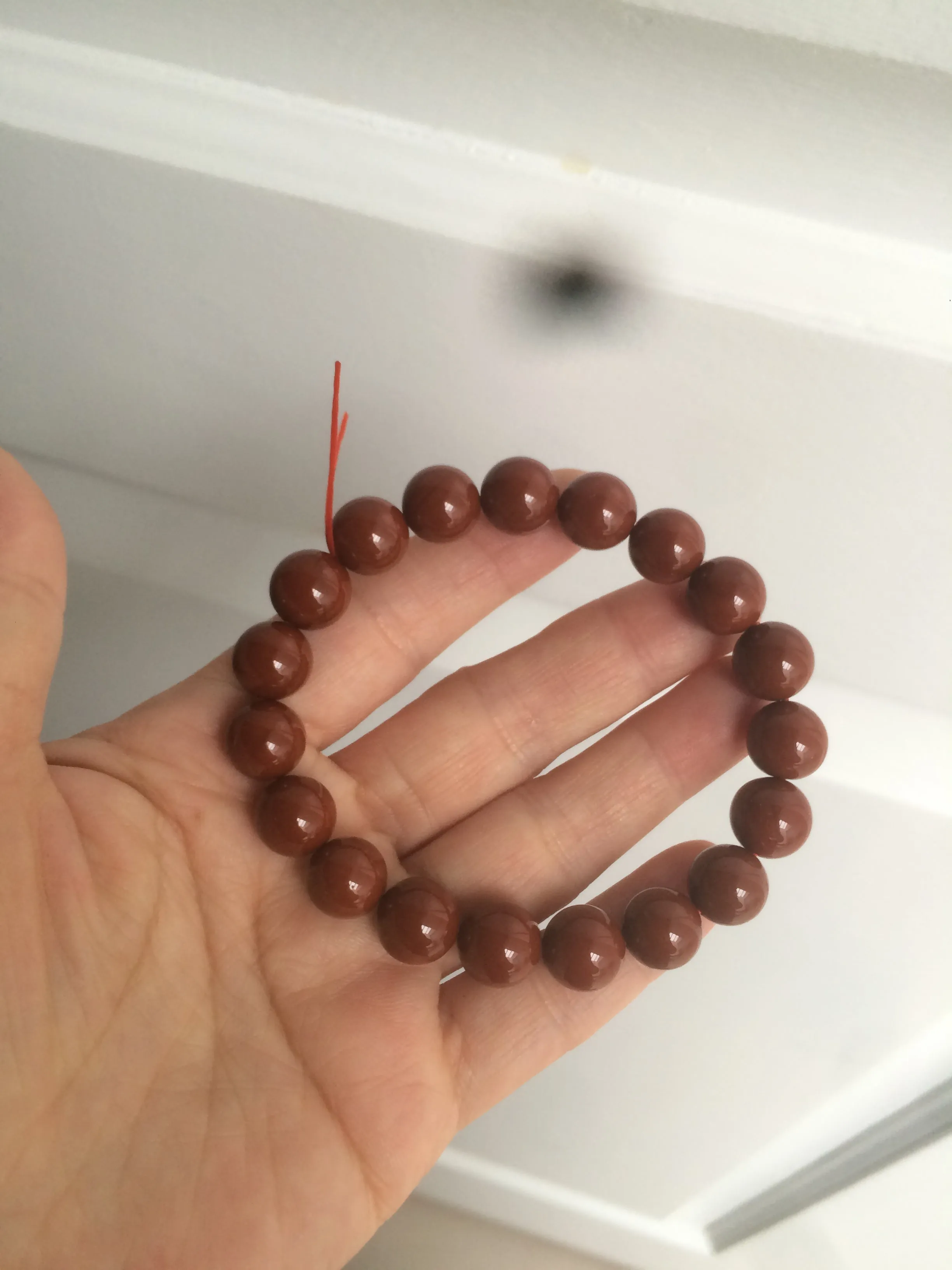 10-11.9mm 100% natural red agate bracelet CB33