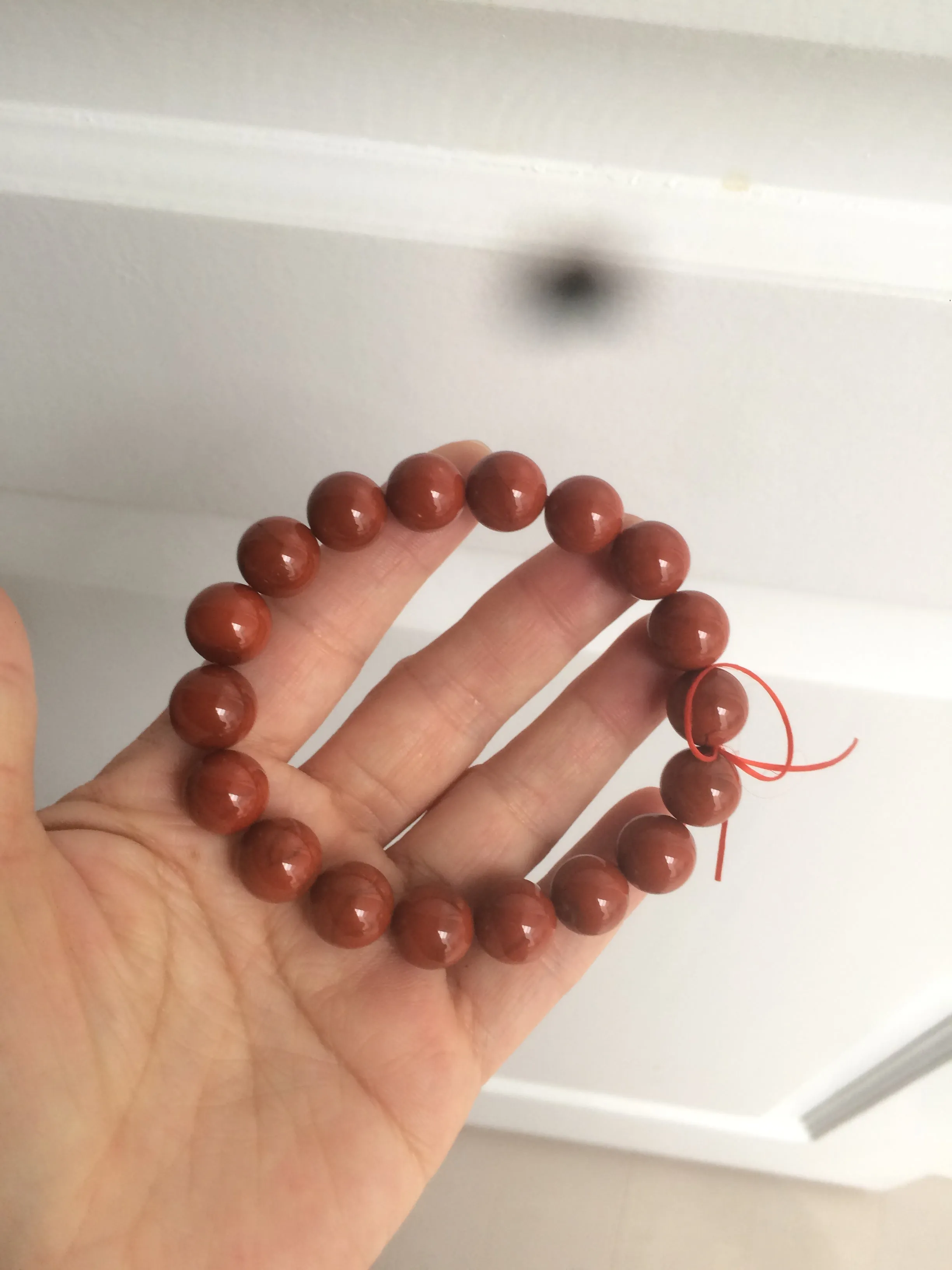 10-11.9mm 100% natural red agate bracelet CB33