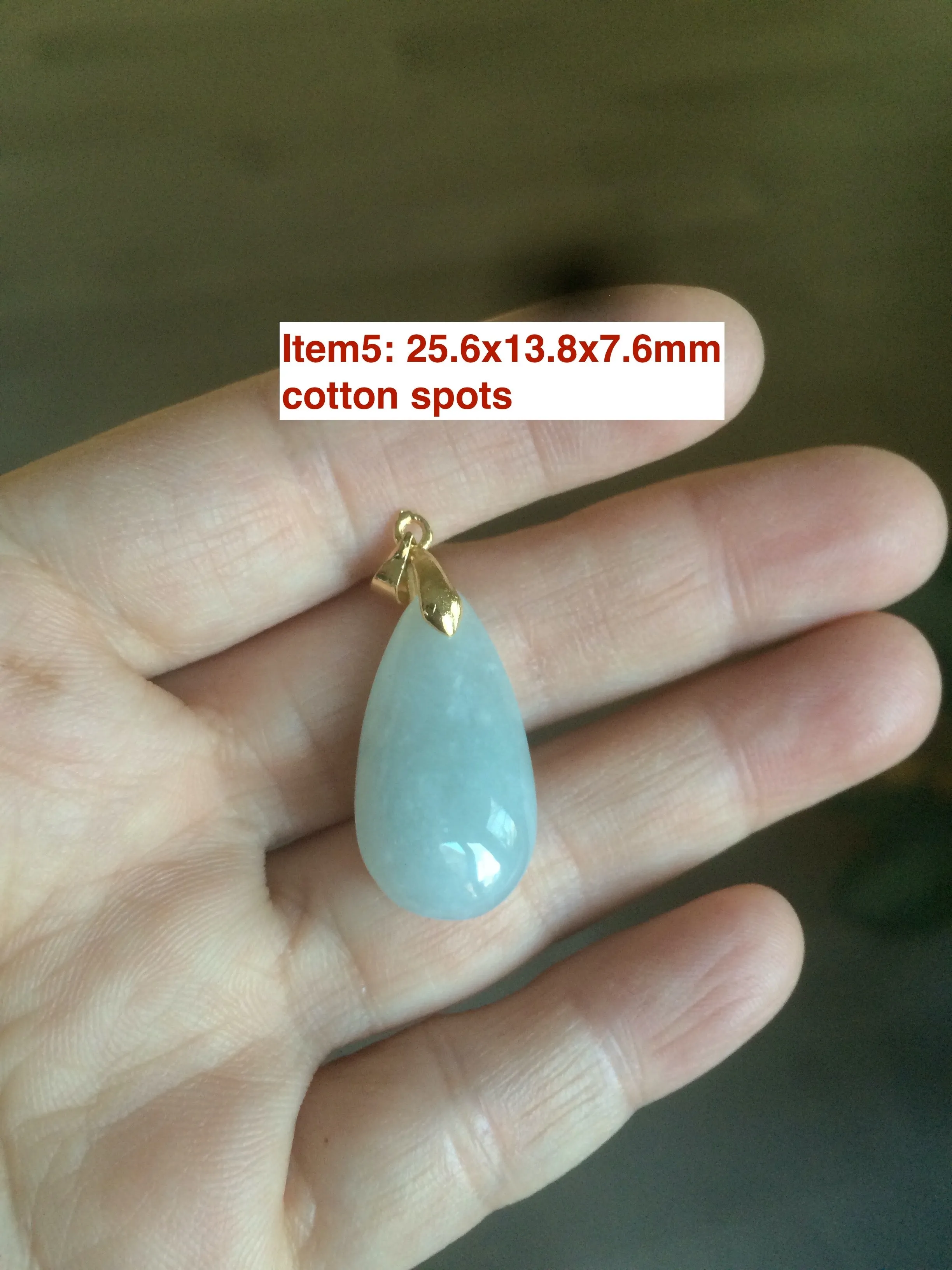 100% natural icy watery green/purple type A jadeite jade water drop pendant necklace group AD23