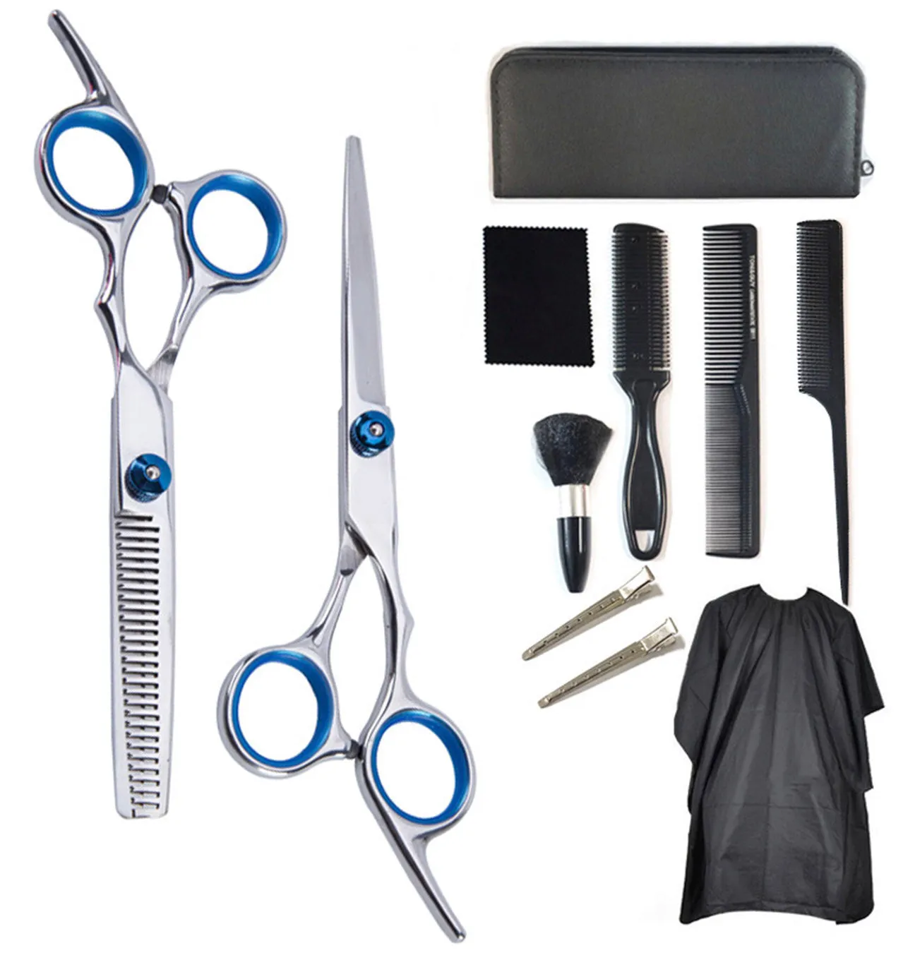 11 Pcs Professional Home Hair Cutting Scissors Kit