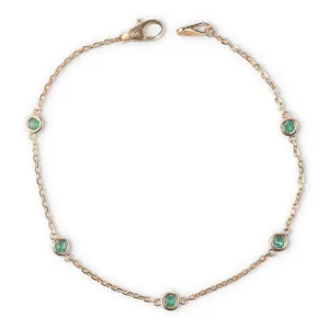 14k Emerald Yard Bracelet | .33 CTW