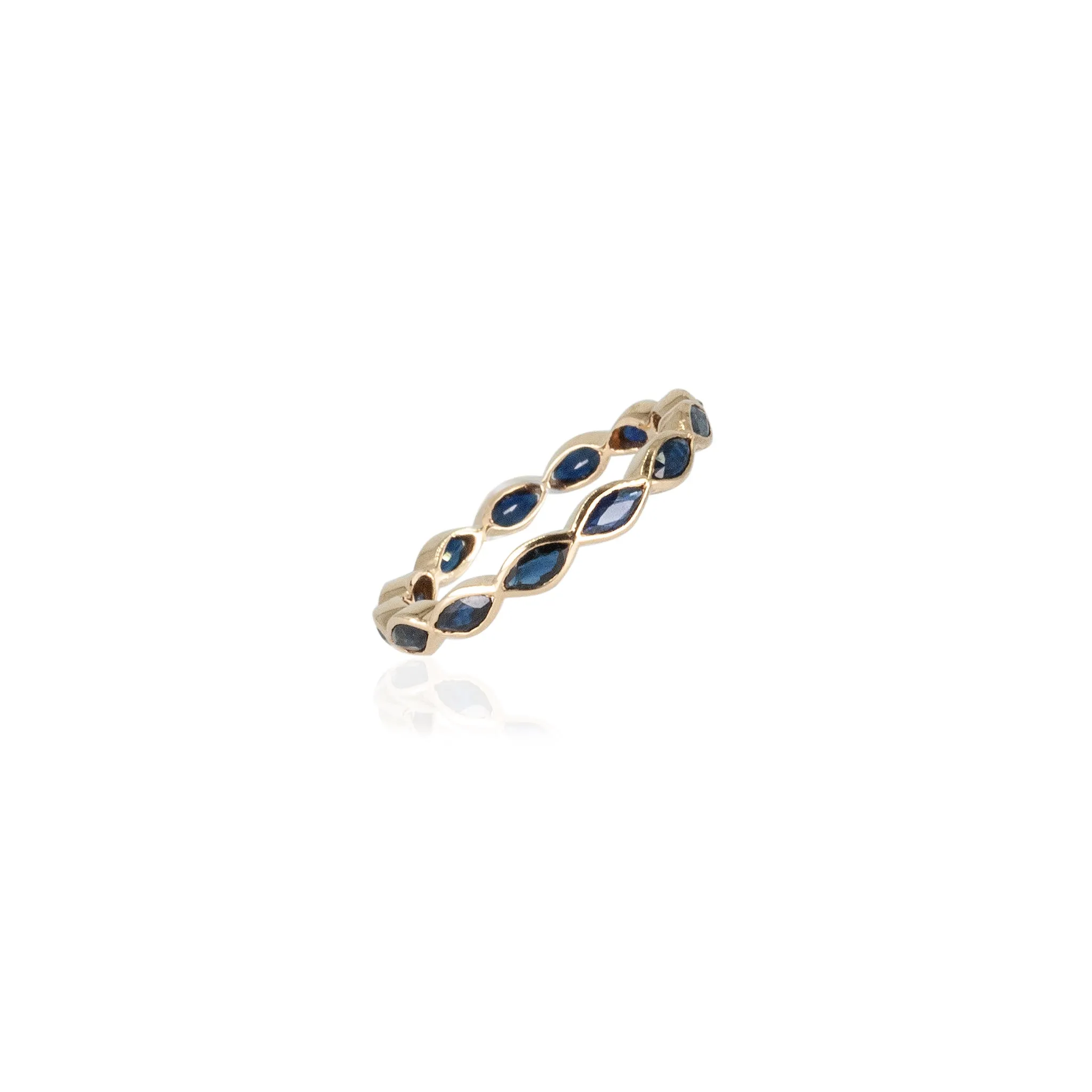 18k Gold Sapphire Eternity Ring