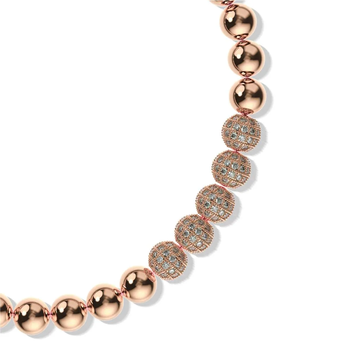 18k Rose Gold | Crystal Pavé Gala Bracelet | Pink