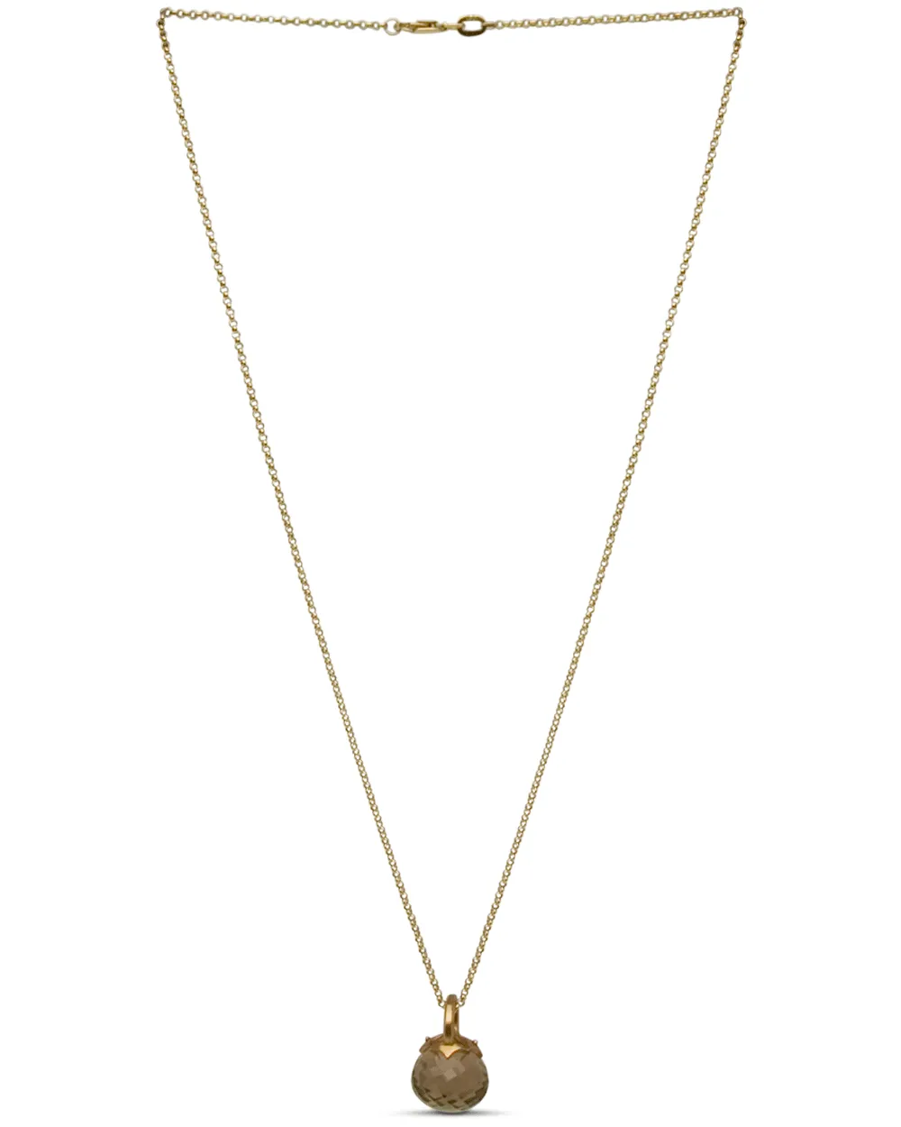 18k Yellow Gold Bell Jar Necklace