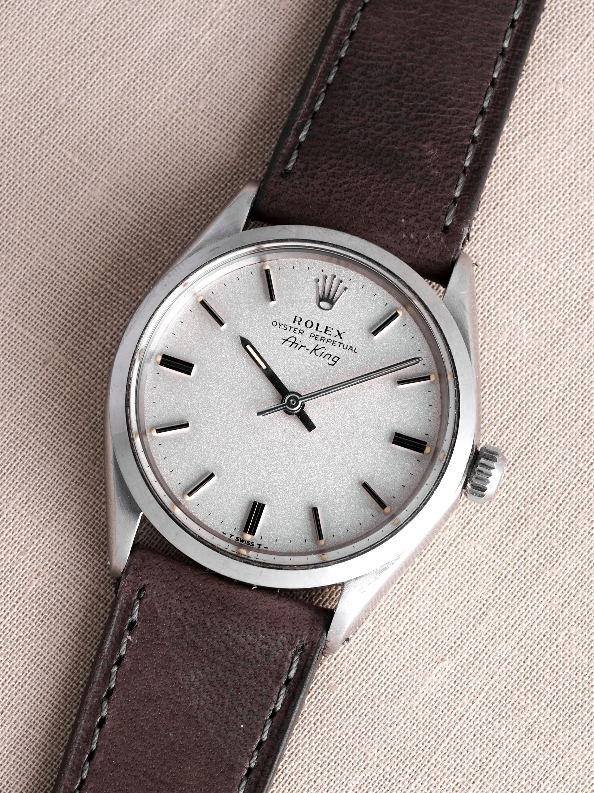 1969 Rolex Air-King (Ref. 5500) "Rare Metalic Silver Dial"