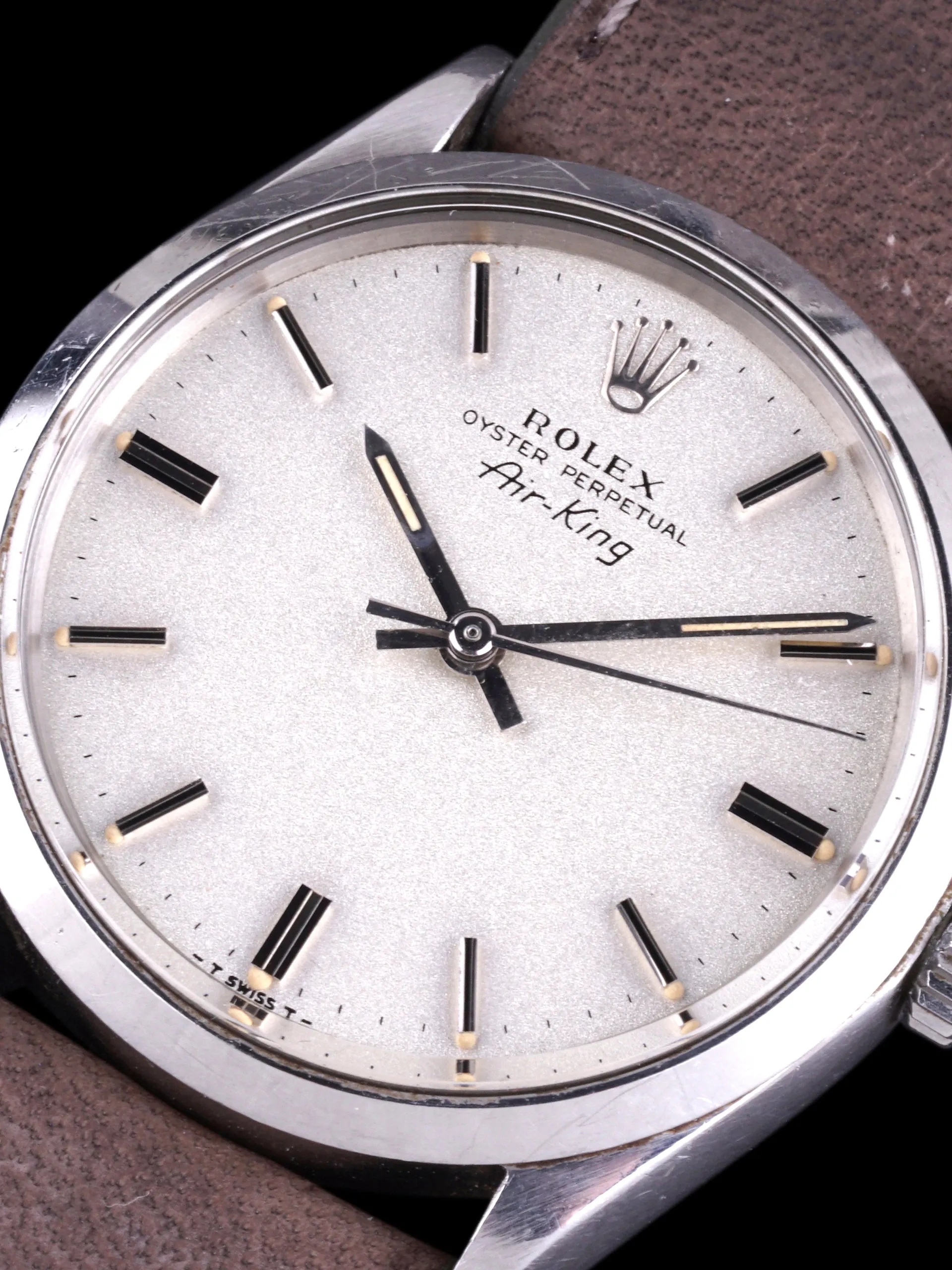 1969 Rolex Air-King (Ref. 5500) "Rare Metalic Silver Dial"