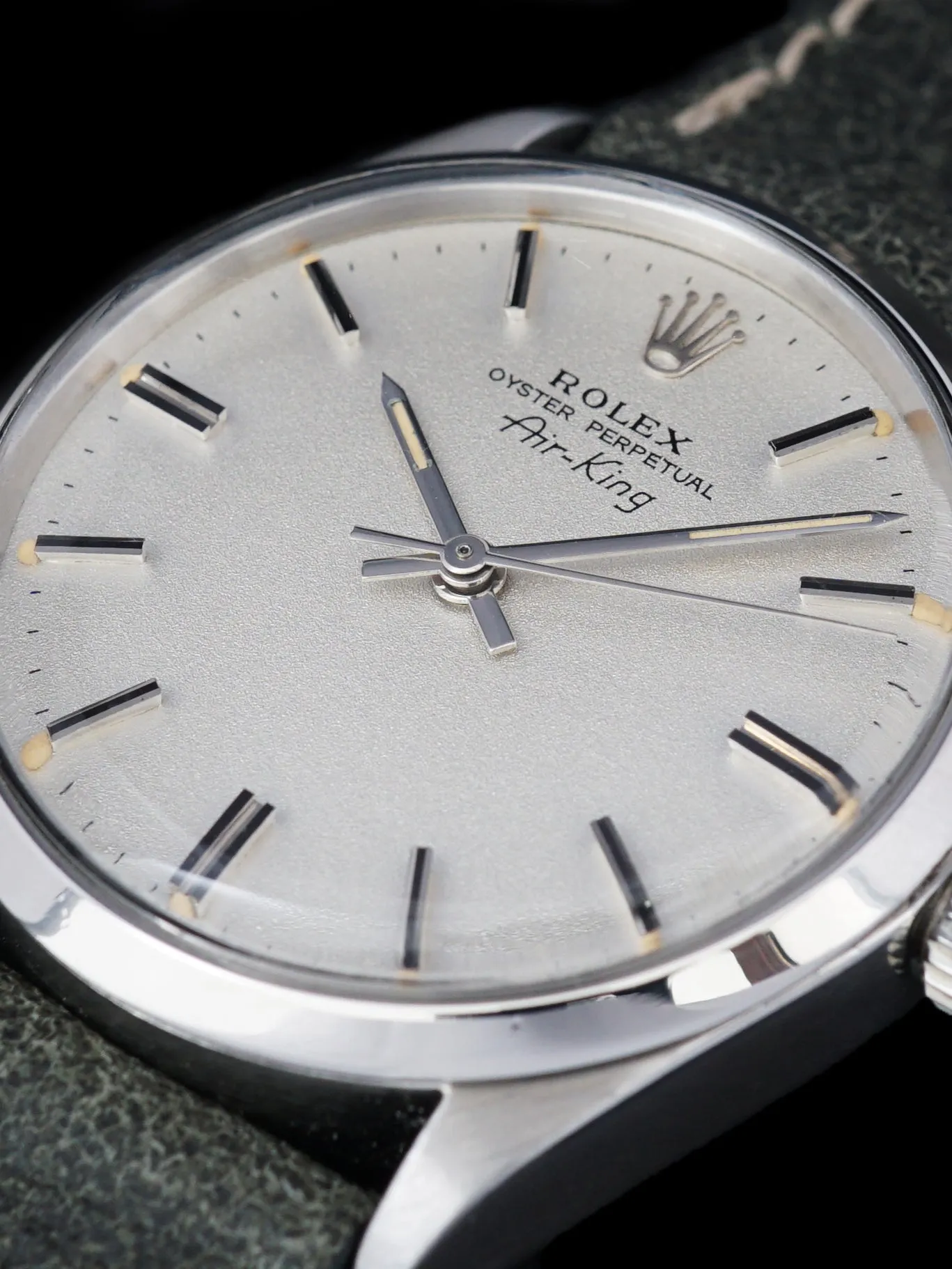 1970 Rolex Air-King (Ref. 5500) "Rare Metalic Silver Dial"