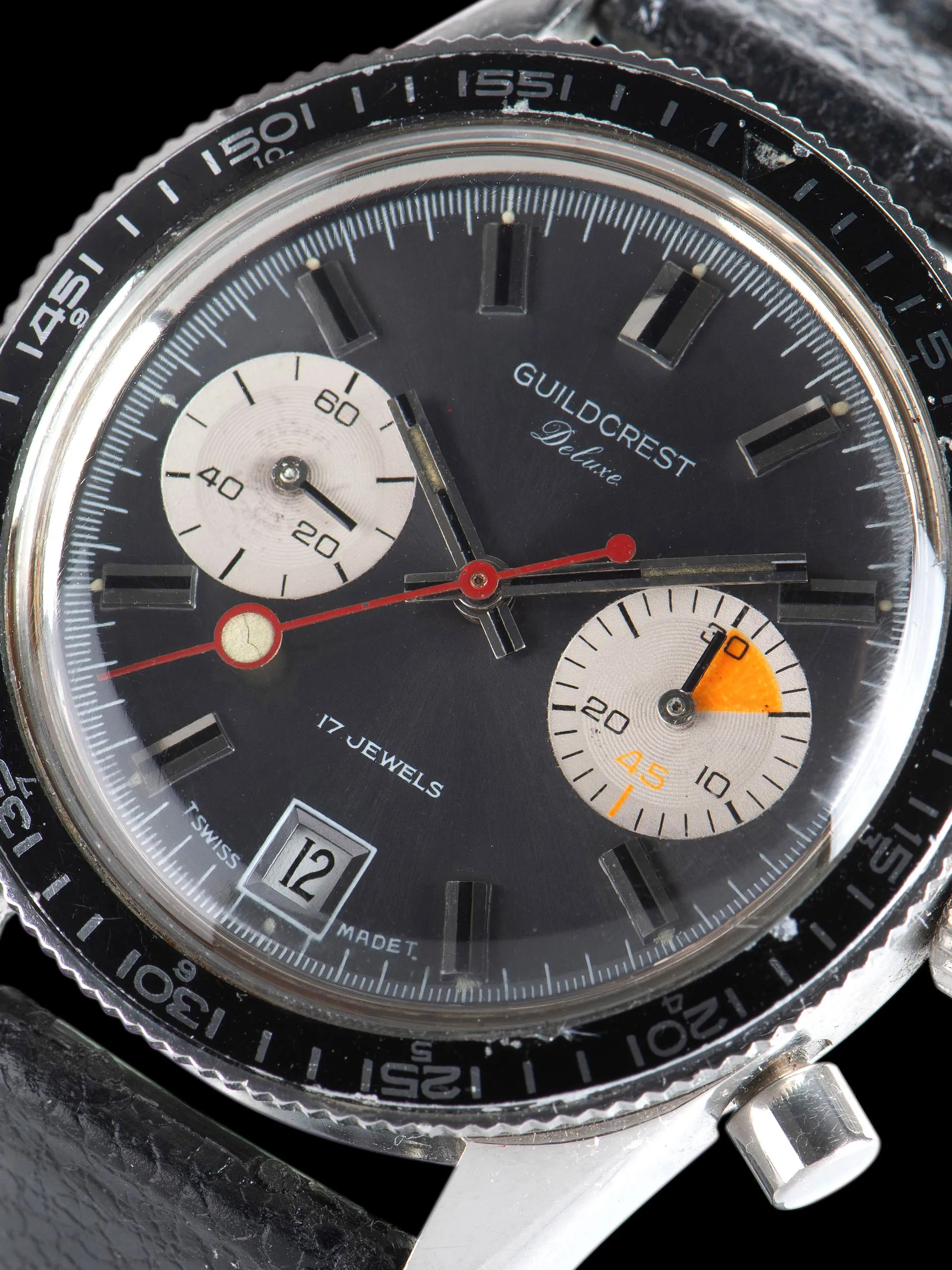 1970s Guildcrest Deluxe Chronograph Valjoux Cal. 7734