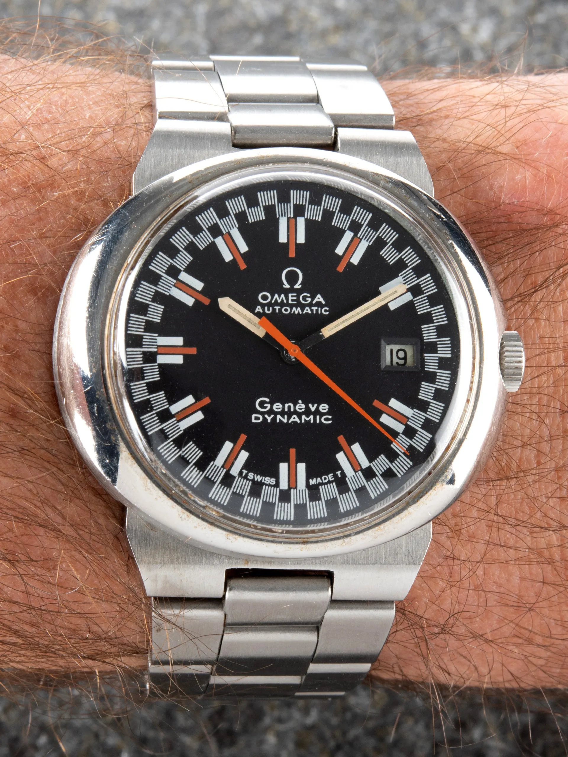 1970s Omega Geneve Dynamic "Racing Dial"