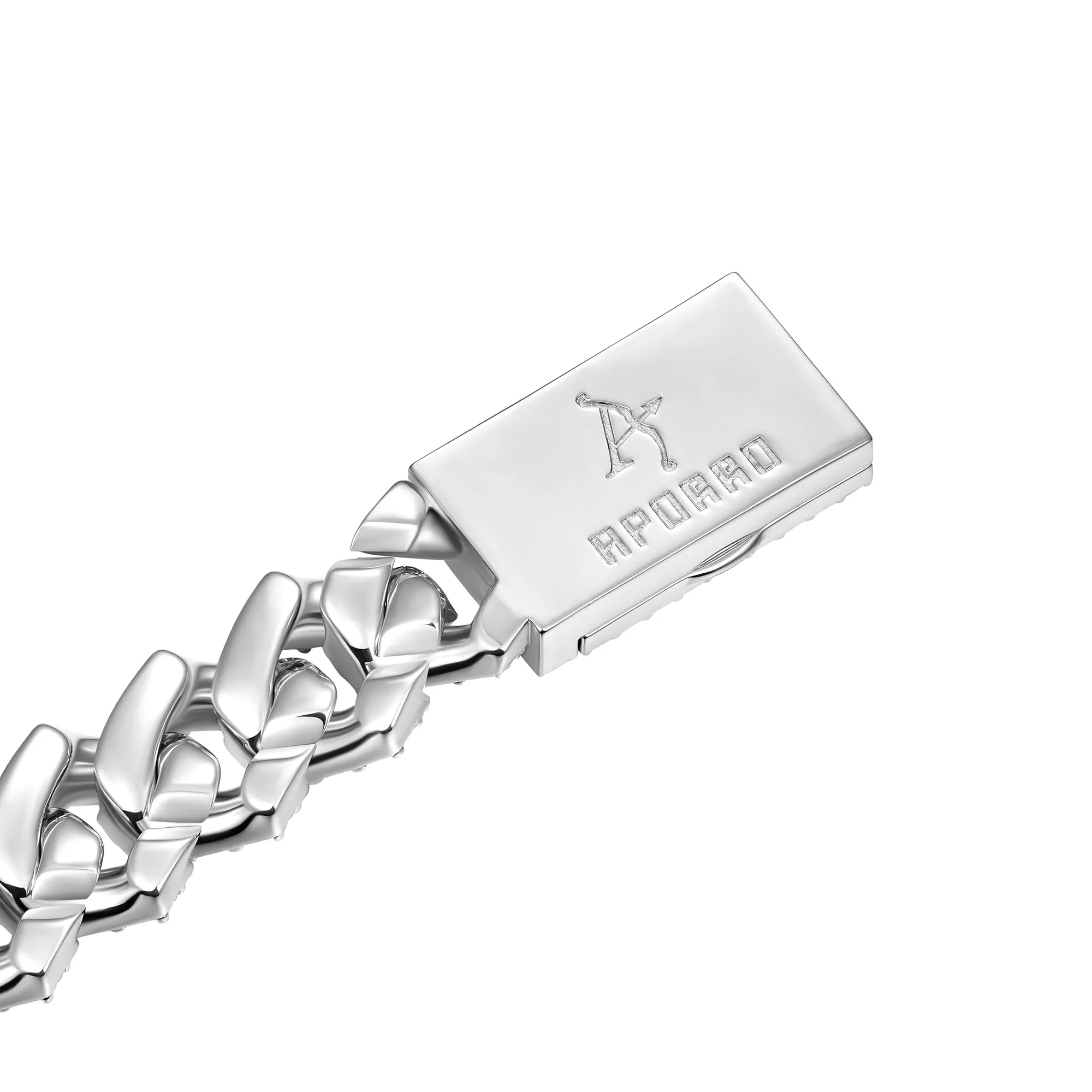 19mm Emerald Cut Prong Cuban Link Bracelet