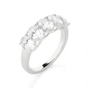 2 1/2 ctw Round Lab Grown Diamond Anniversary Ring