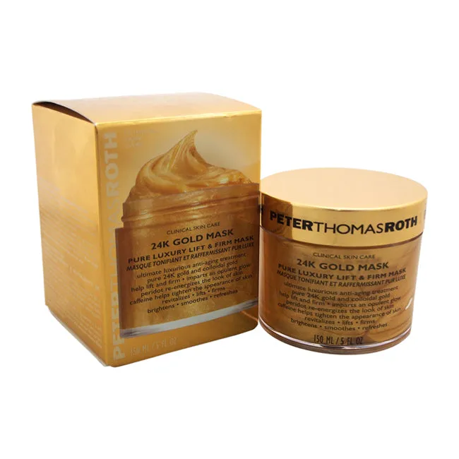 24K Gold Mask Pure Luxury Lift and Firm Mask by Peter Thomas Roth for Unisex - 5 oz Mask