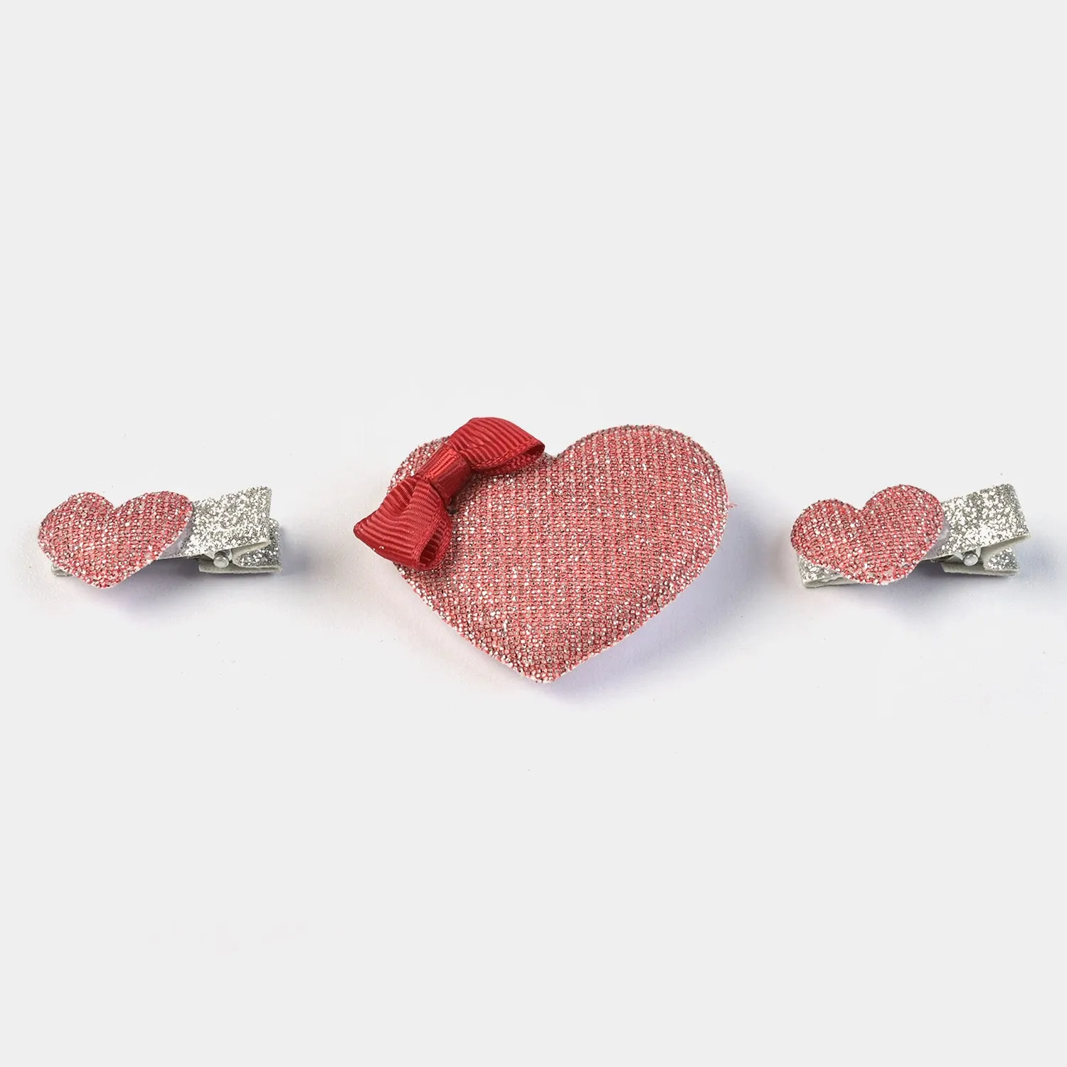 3PC Pack Stylish Heart Hair Pins For Girls