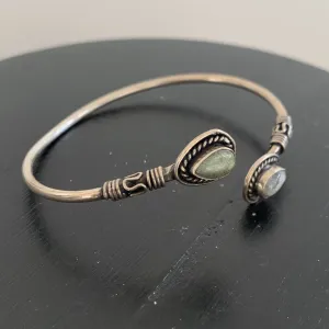 Adjustable labradorite bracelet, bangle