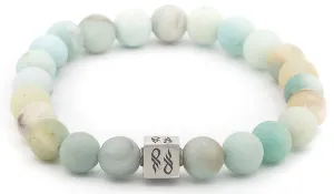 Amazonite Matte Natural Gemstone Centerpiece Bracelet