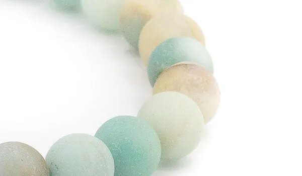 Amazonite Matte Natural Gemstone Centerpiece Bracelet