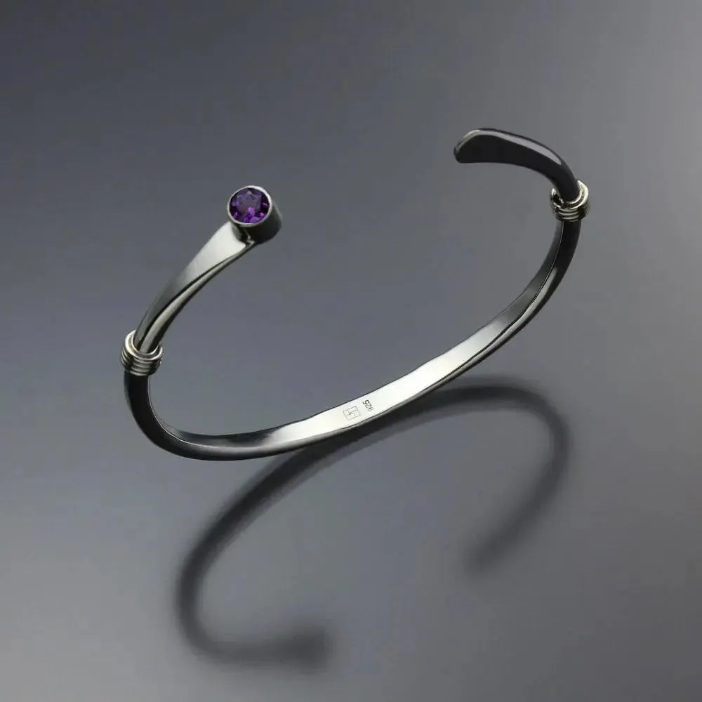 Amethyst Bracelet BRA021WAM Sterling Silver by John Tzelepis Jewelry