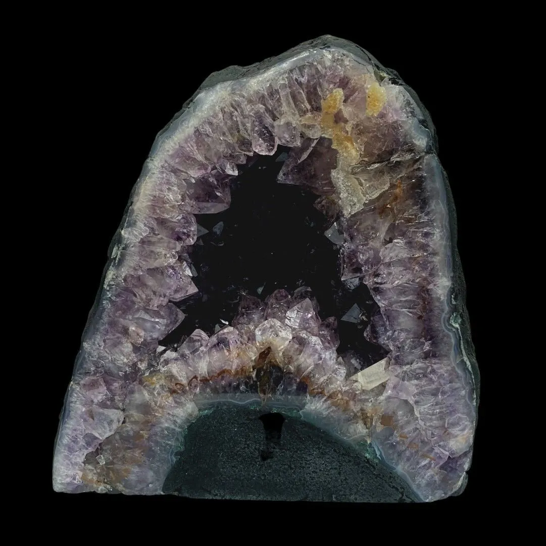 Amethyst Cathedral Calcite Geode