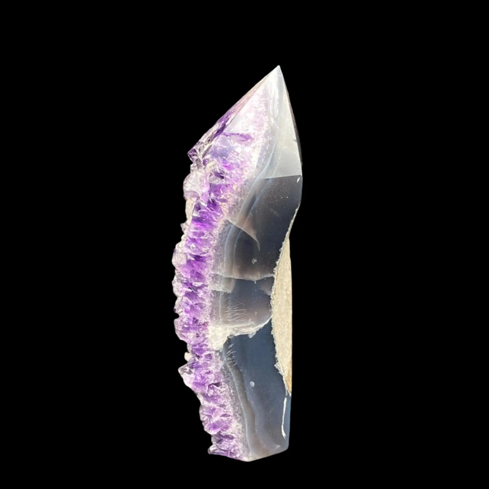 Amethyst Crystal Quartz Tower with Calcite