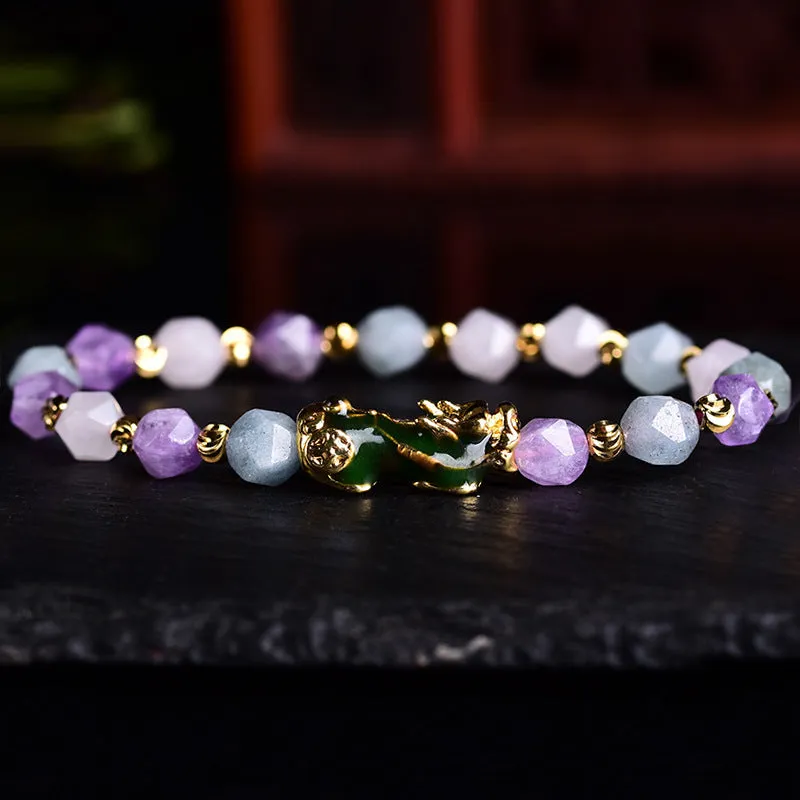 Amethyst Pixiu bracelet