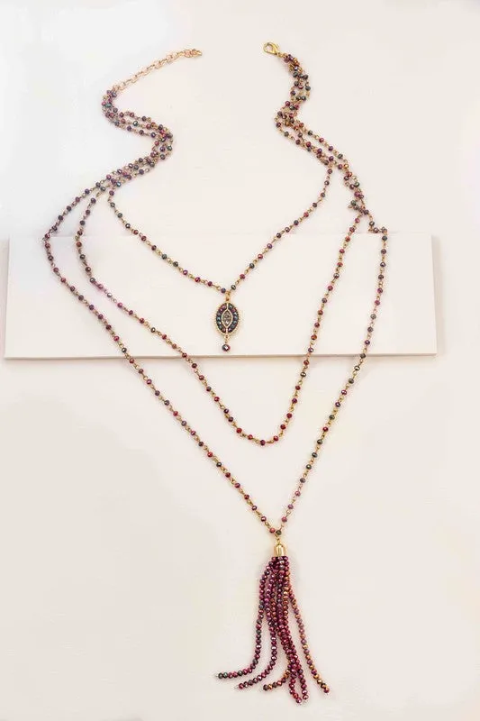 Angelia Layered Bead Necklace