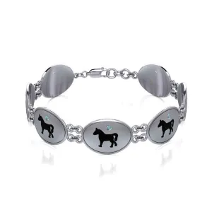 Arabian Horse Silver Bracelet TBL132