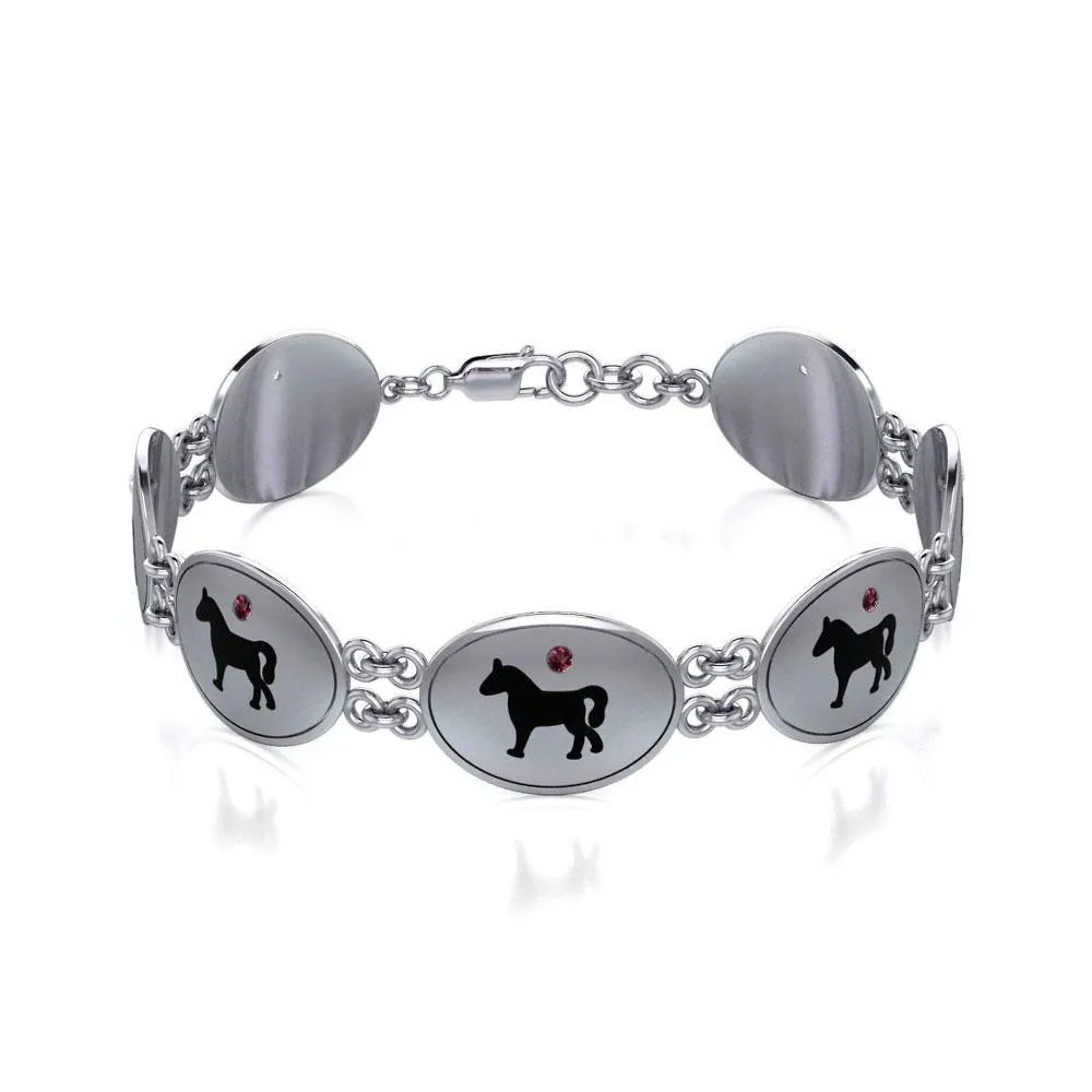 Arabian Horse Silver Bracelet TBL132