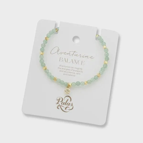 Aventurine aura of gold gem bracelet