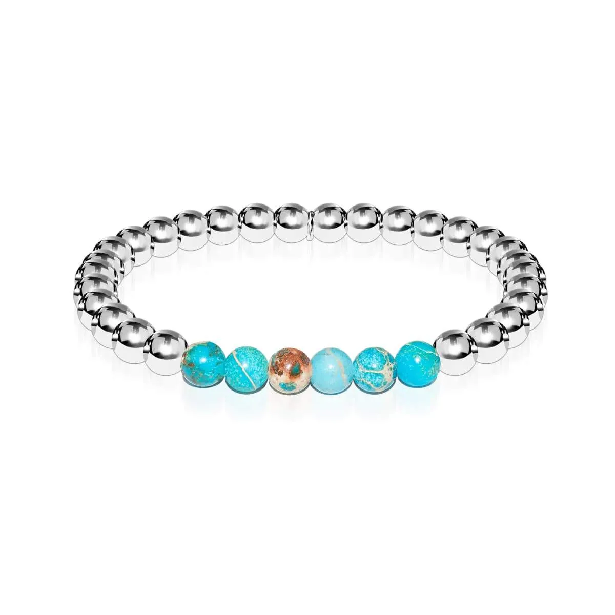 Awe | Silver | Ocean Emperor Gemstone | Expression Bracelet