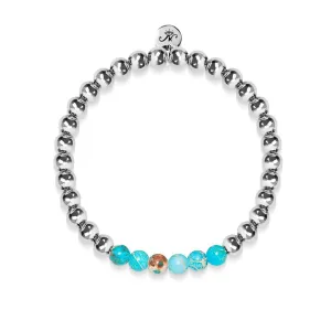 Awe | Silver | Ocean Emperor Gemstone | Expression Bracelet