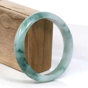 Baikalla Blue Green Classic Real Jadeite Jade Bangle Bracelet ( 63.29 mm ) #384