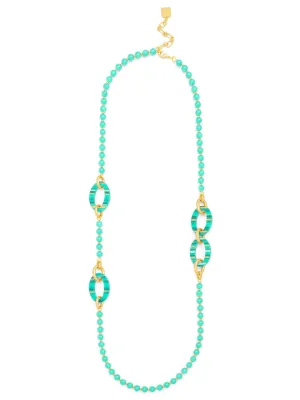 Beaded Ellipse Necklace