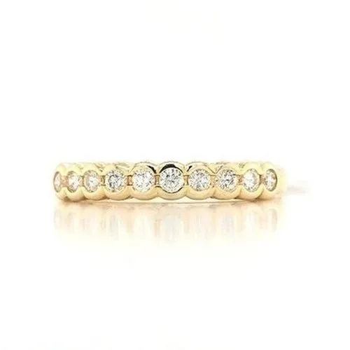 Brilliant cut diamonds In Rub Over Setting .25ct