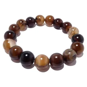 Brown Coffee Agate Bracelet Go-getter Gemstone