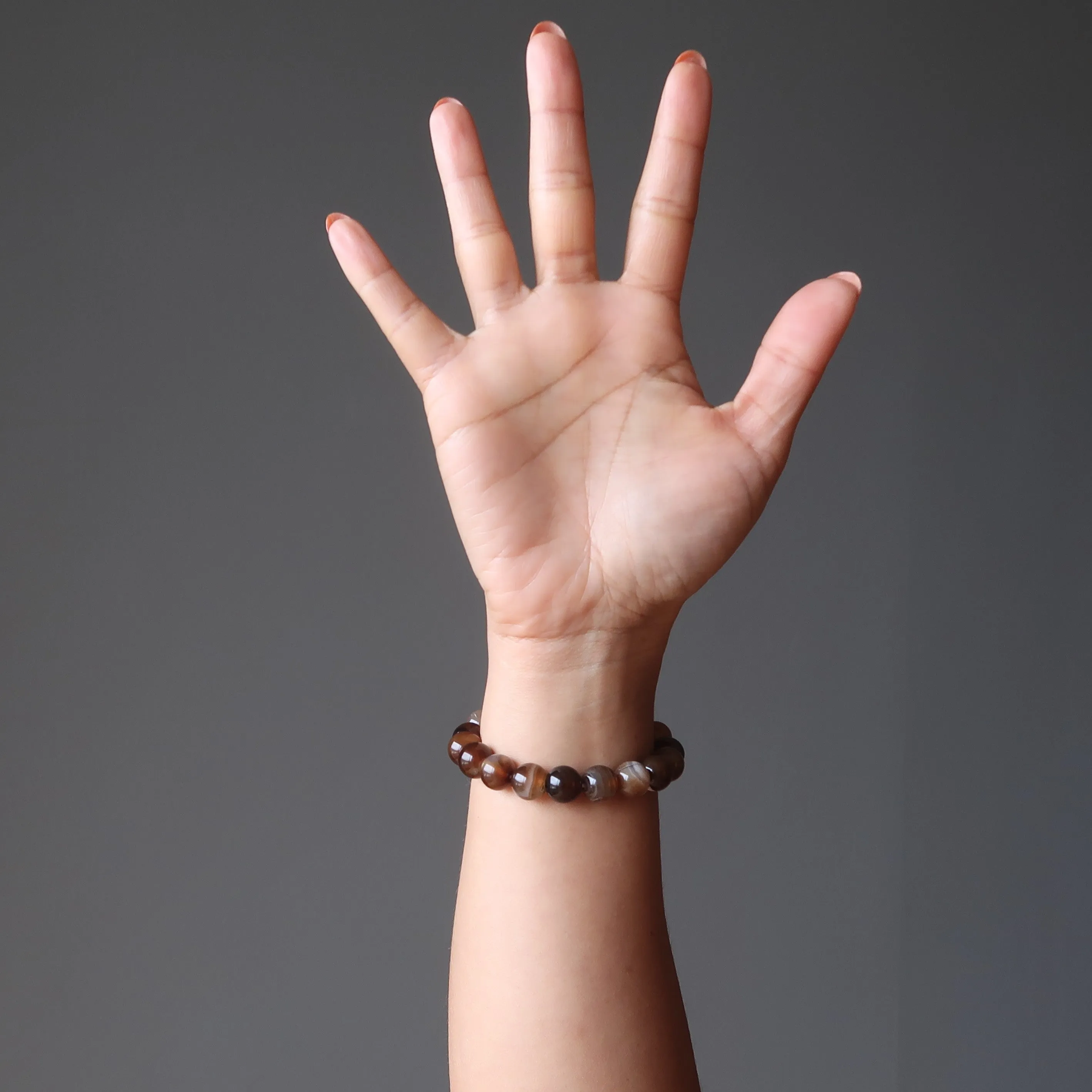 Brown Coffee Agate Bracelet Go-getter Gemstone