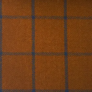 Brown With Blue Check Country Tweed Jacketing