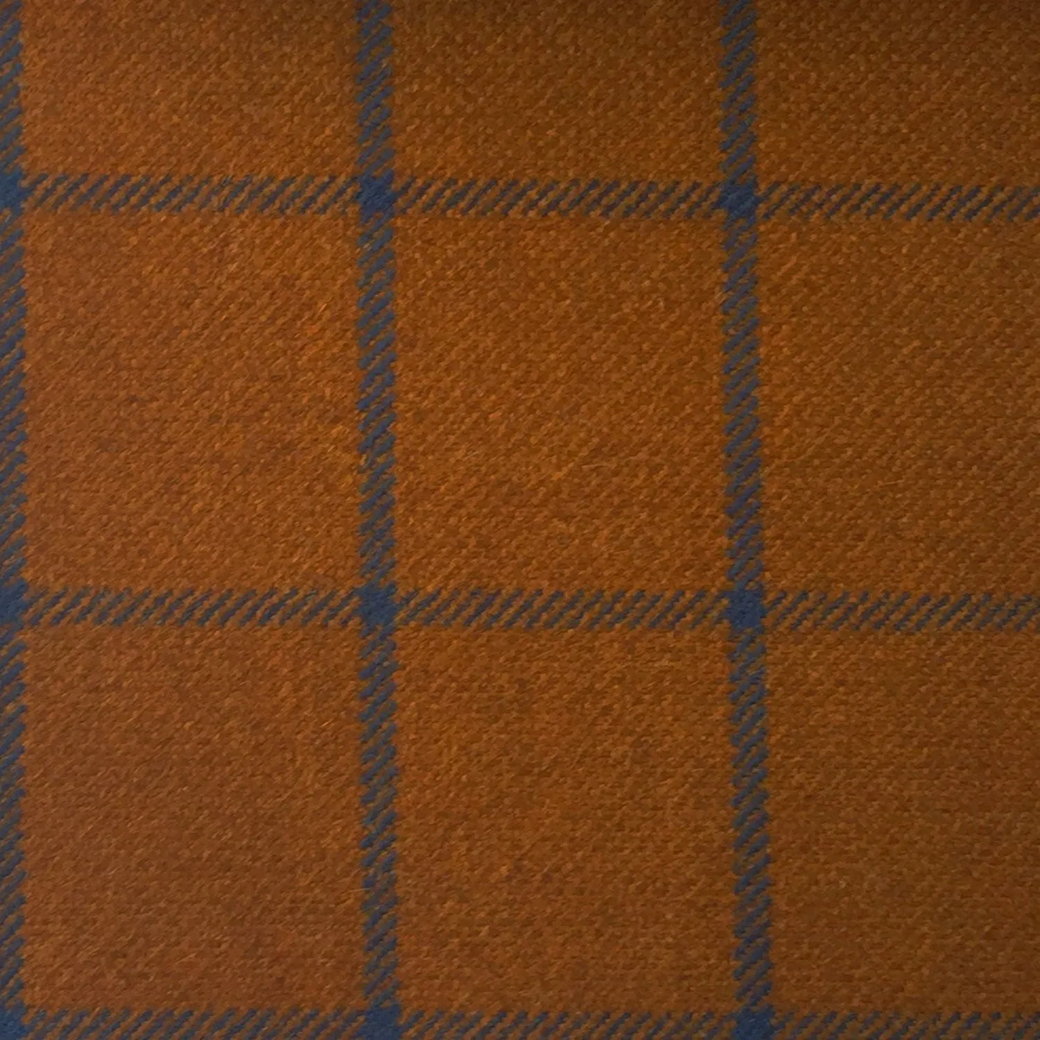 Brown With Blue Check Country Tweed Jacketing