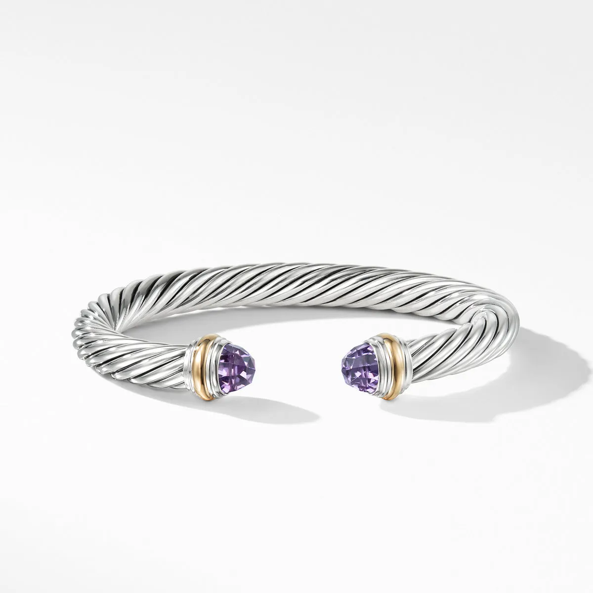 Cable Classic Bracelet with Amethyst and 14K Gold