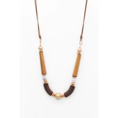 Caracol Necklace 1626-BRN-G