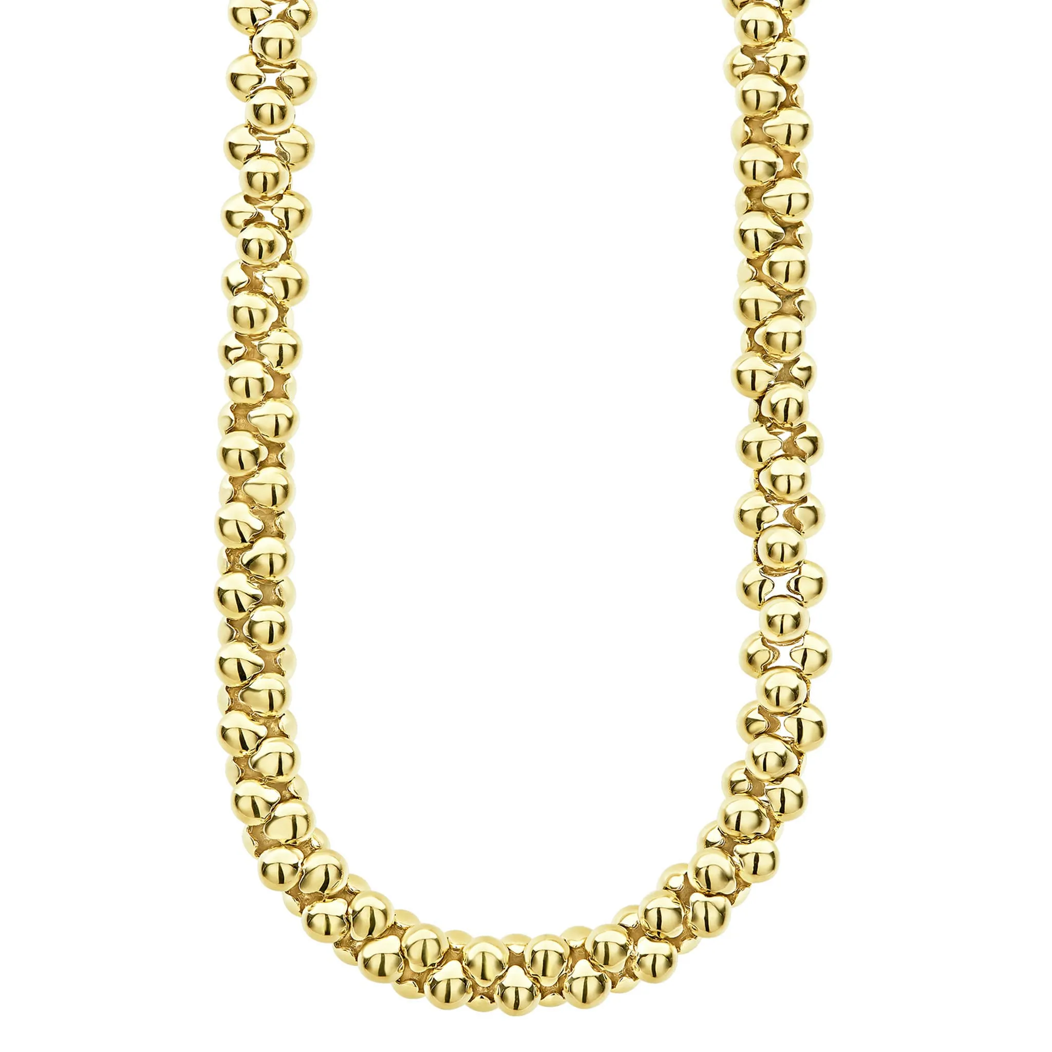 Caviar Gold 18K Gold Caviar Necklace | 11mm