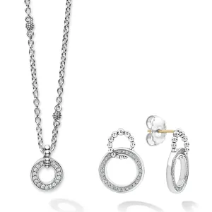 Caviar Spark Diamond Earrings and Necklace Gift Set