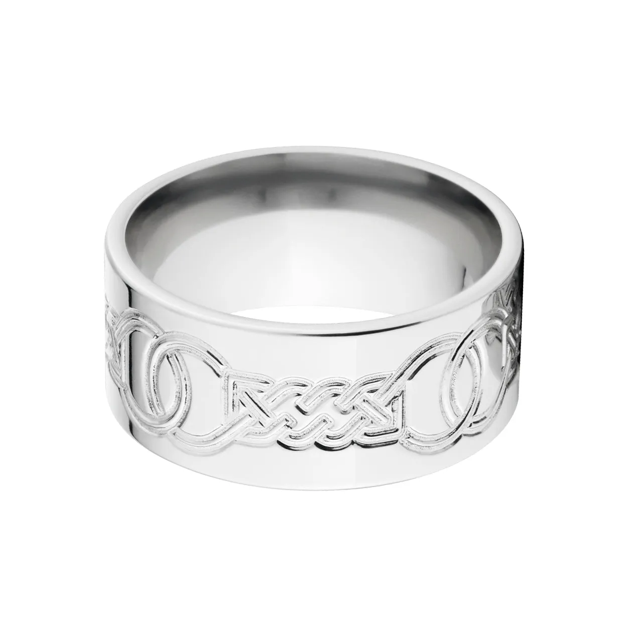 Celtic Wedding Rings: Cobalt Milled / Carved Celtic Band