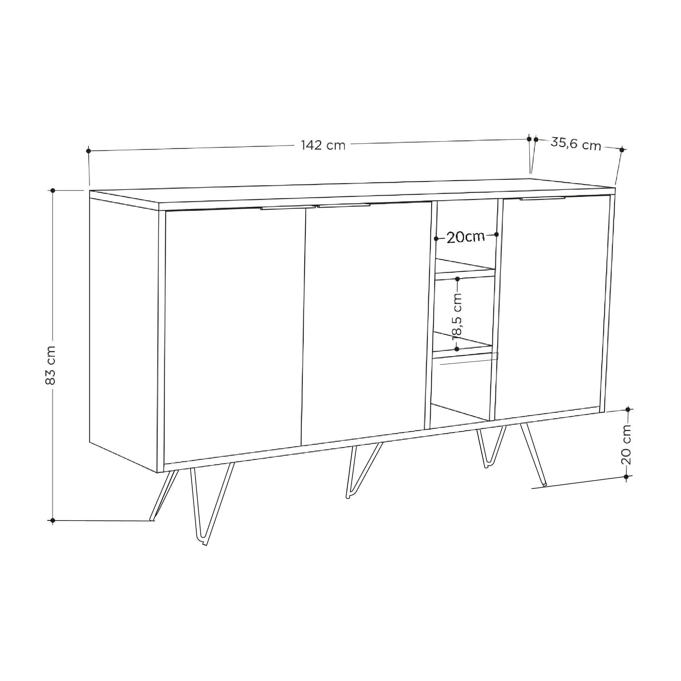 Clara Console Sideboard Display