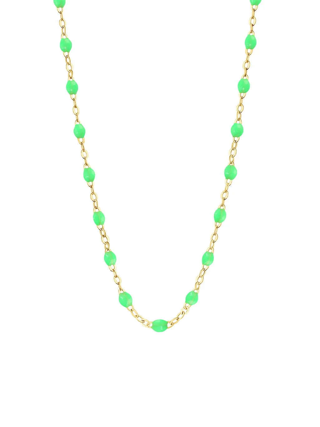 Classic Gigi Neon Resin Yellow Gold Necklace