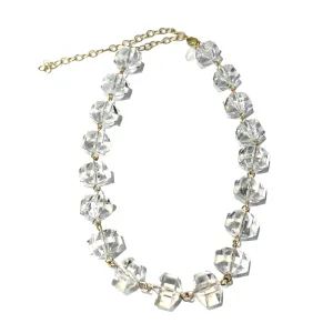 Clear Faceted Chunky Amelia Necklace *