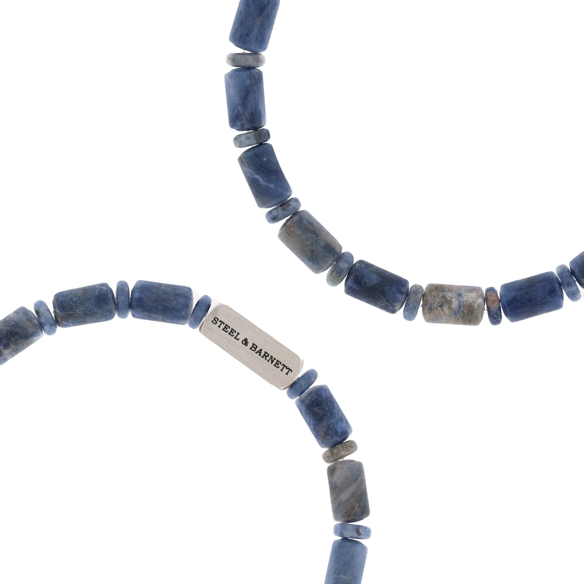 Colourful Cal Barrel Gemstone Bracelet Matt Sodalite SBCC/004M