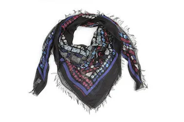 Crown Black Modal Scarf